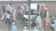 ＪＲ広島駅北口のロータリーで車が歩道に乗り上げる 高齢男性が運転か 乗っていた２人がけが ７日
