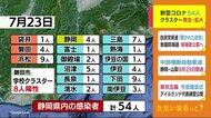 新型コロナ 静岡県内で54人 下田市のクラスター拡大で約1000人を対象に検査へ