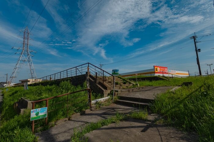 旧三池鉄道西原駅（にしばる）駅（荒尾市・2025年7月撮影）