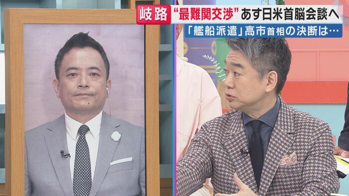 峯村健司氏と橋下徹氏（関西テレビ「旬感LIVE とれたてっ！」）