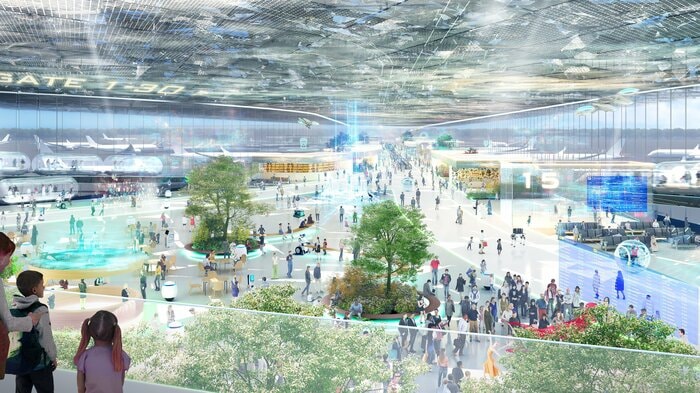 成田空港の新ターミナルのイメージ