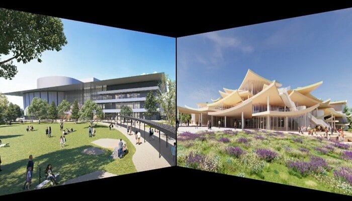 宮城県と仙台市、いずれも同規模の音楽ホールを仙台市内に建設する計画　提供：宮城県・仙台市