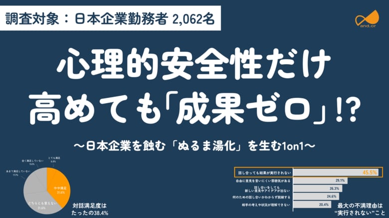 日本企業の1on1は「ぬるま湯」化している？心理的安全性ブームの裏で進行する「実行なき対話」と「組織の停滞」