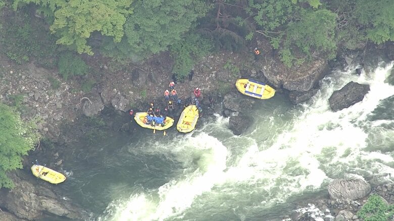 行方不明の大学生（19）死亡確認　ラフティングでボート転覆、川に流される　群馬・利根川｜FNNプライムオンライン