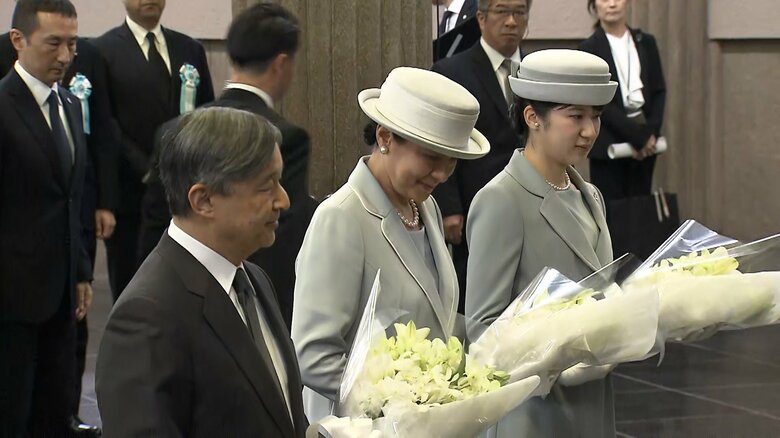 両陛下と愛子さまが東京大空襲の犠牲者の冥福祈られる…東京都慰霊堂を初訪問　ご一家での戦後80年慰霊行事参加は3回目｜FNNプライムオンライン