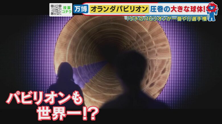 「球体の中で没入感ある映像を見る」体験