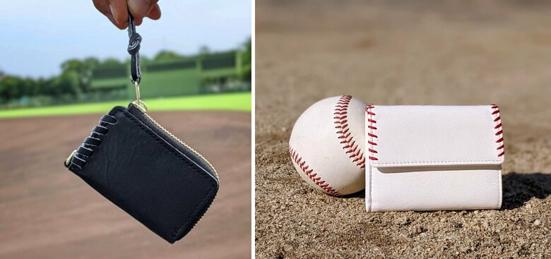 （左）キーケース（右）極小財布