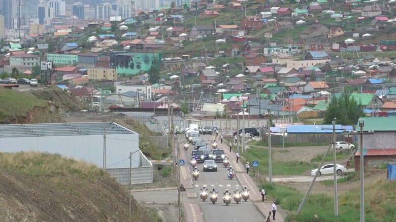 ウランバートル郊外のゲル地区