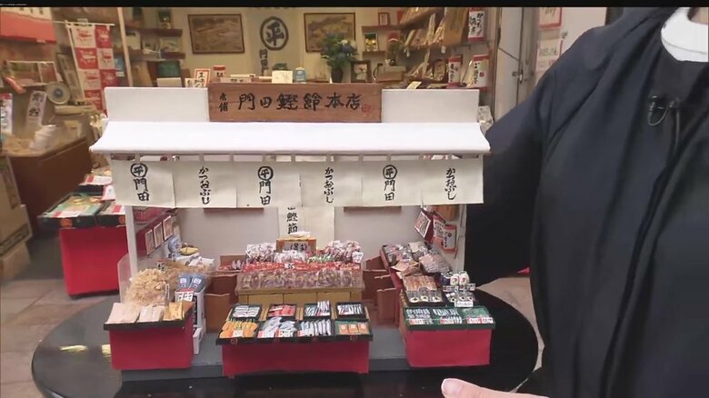 門田鰹節本店の12分の1の手作りのミニチュア