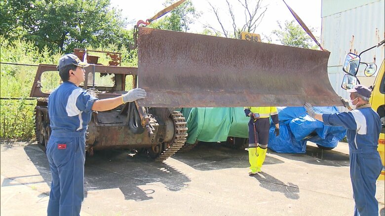 改造ブルドーザーの組み立て