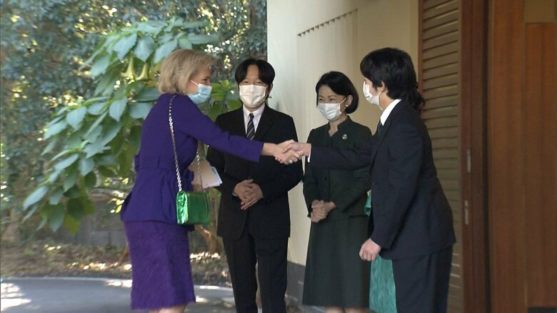 秋篠宮邸にてベルギーのアストリッド王女をおもてなし　2022年12月