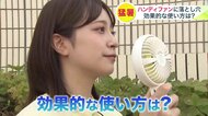 ハンディファンに思わぬ落とし穴―熱中症の原因に？首元に温風が直接当たると熱中症のリスクが上昇ー ぬらしたタオルを一緒に使うなど体温を下げる工夫を 