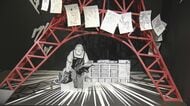 キャラが額縁突き破ったような演出も…人気漫画「SAKAMOTO DAYS」の未公開資料など楽しめる展覧会 260点以上を展示