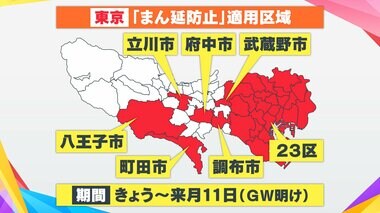 いよいよ始まる都内の「まん延防止」適用 三鷹駅を挟んで適用地域と適用外地域…「納得いかない」