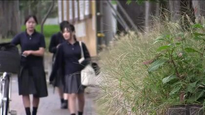 10月に入り福島市の高校で衣替え　残暑の影響で「移行期間」長く　半そで姿も目立つ