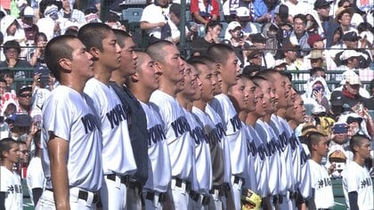 優勝候補同士が1回戦で激突　横浜が沖縄尚学を制し2回戦へ　プロ注目のエース織田投手が150キロ超えの奪三振ショー