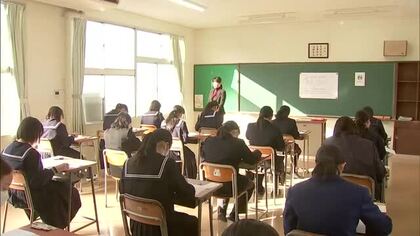 熊本県内で高校入試がスタート　トップを切って県北部の私立高校で一般入試【熊本発】