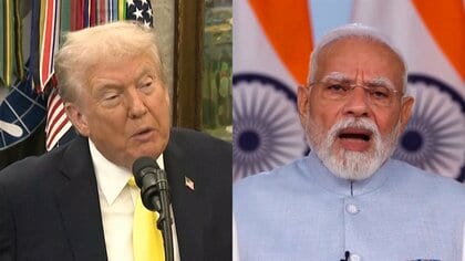 トランプ大統領「インドのモディ首相がロシア産原油購入停止を約束した」…ロシアとウクライナの和平合意へ改めて意欲