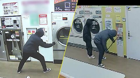 【独自】「だんだんうまくなってきて…」黒ずくめの2人組バールでこじ開け…わずか40秒で25万円“強奪”　コインランドリーの両替機破壊　茨城・神栖市周辺一日で5店舗被害