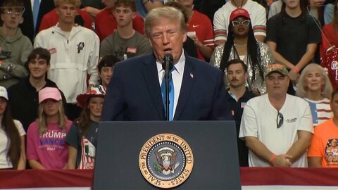 トランプ大統領「金正恩とうまくやっている」遊説で名前を2度連呼　“核ミサイル112発”にも言及