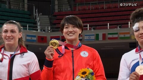新井千鶴 激闘の末に金メダル 柔道 女子70キロ級
