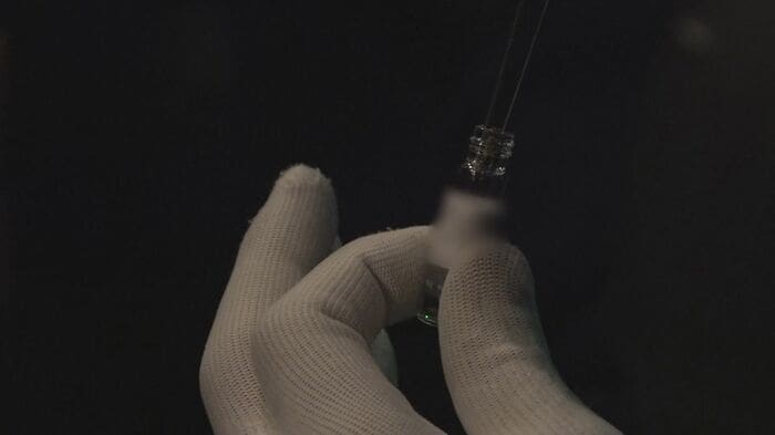 鑑定の結果、植物片から大麻の陽性反応が