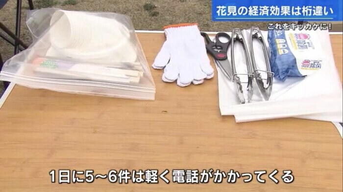 紙皿、紙コップ、割り箸、軍手、トングなども用意される