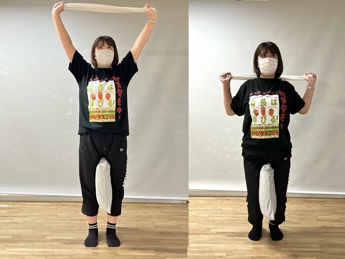 バンザイクッションスクワット