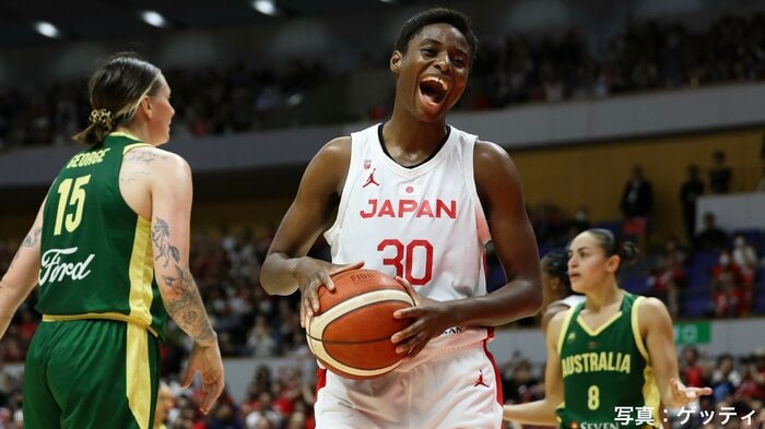 オーストラリアとの強化試合での馬瓜エブリン(6月21日、札幌市・北海きたえーる)