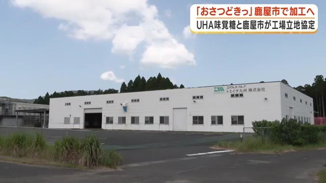 UHA味覚糖新工場の予定地（鹿屋市）　2027年9月から「おさつどきっ」用コガネセンガンを加工
