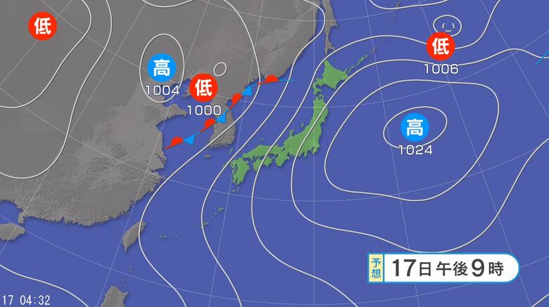 【大雨情報】東日本では17日、西日本では18日にかけて土砂災害などに警戒　24時間予想降水量は四国250ミリ、東海200ミリ、近畿180ミリ、関東甲信100ミリ（18日午前6時まで・多い所で）｜FNNプライムオンライン