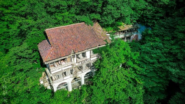 木々が建物を飲み込んでゆく…廃旅館の朽ちゆく姿に思いを馳せる【一人旅研究会の“日本”ノスタルジック写真館】｜FNNプライムオンライン