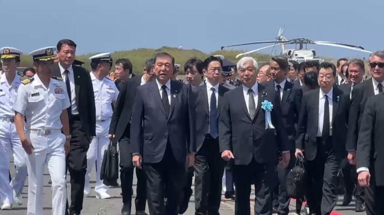 【速報】石破首相が硫黄島訪れ慰霊式典参列　戦後80年の節目に平和と日米同盟の重要性訴える｜FNNプライムオンライン