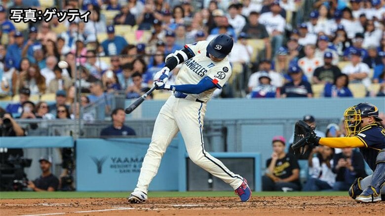 大谷翔平“特大33号ツーラン”は飛距離136.5m！ホームランランキングはリーグトップに並ぶ｜FNNプライムオンライン
