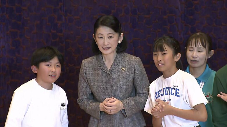 「多賀結いの森」でモルックに挑戦される秋篠宮ご夫妻