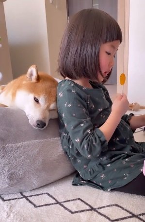 気付くとすぐ近くにこたろうくんが…