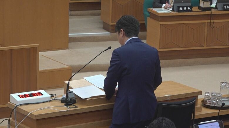 知事の考えを問う野田県議