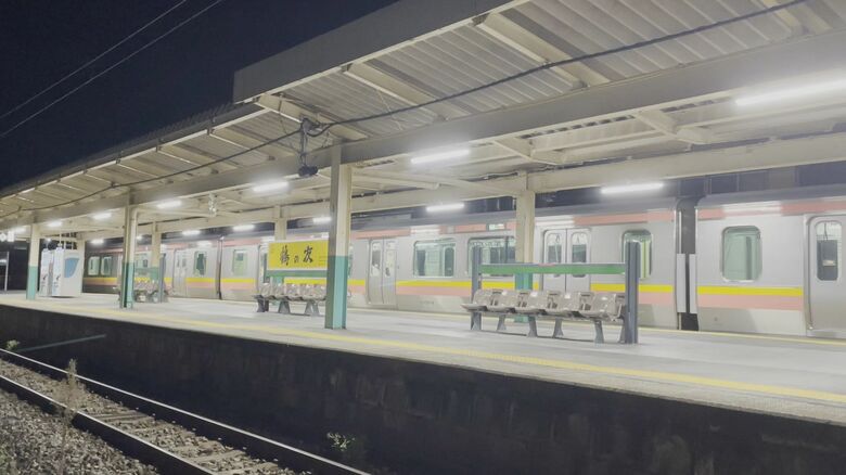 寺尾駅のホーム