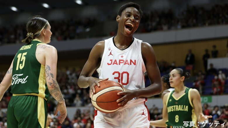 オーストラリアとの強化試合での馬瓜エブリン（6月21日、札幌市・北海きたえーる）