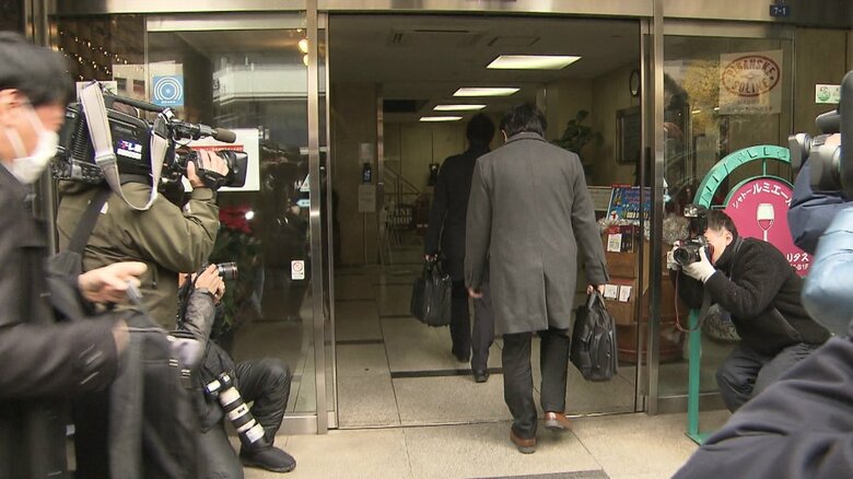 安倍派事務所への家宅捜索（12月19日）