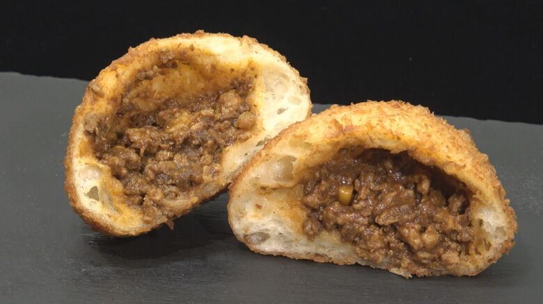 自慢のキーマカレーがたっぷり