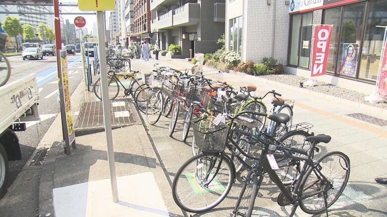 放置された自転車が次々と撤去された