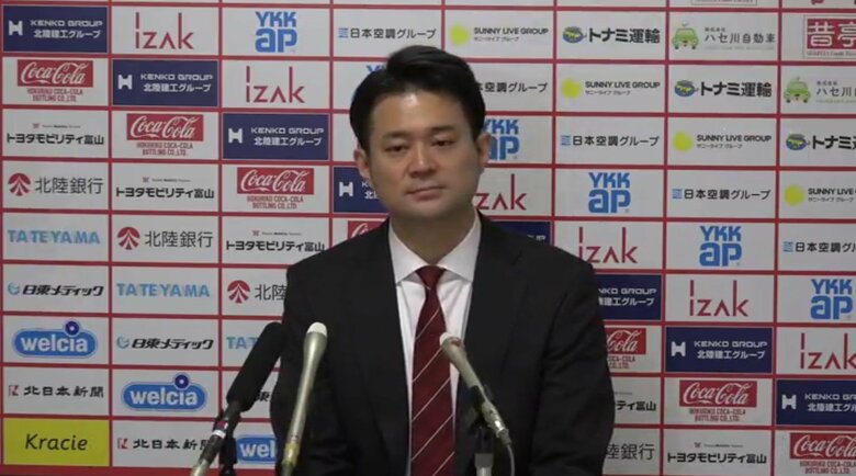 富山グラウジーズ　高岡大輔ヘッドコーチ