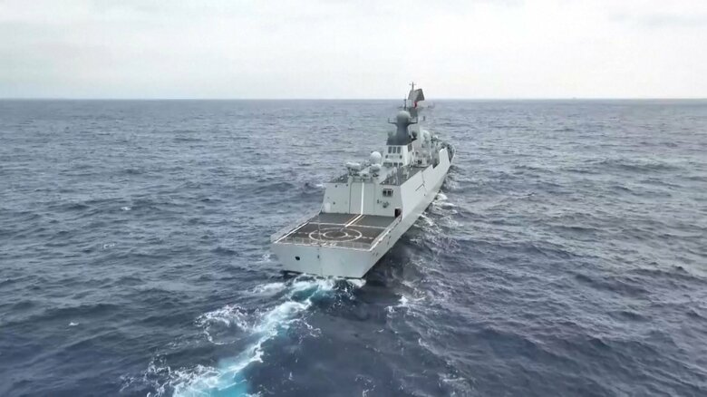 中国軍が台湾周辺で行った軍事演習（4月）