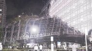 強風で崩れたか…千葉市で高さ30mの工事現場の足場が崩れる事故…けが人なし 当時千葉県内には「竜巻注意情報」