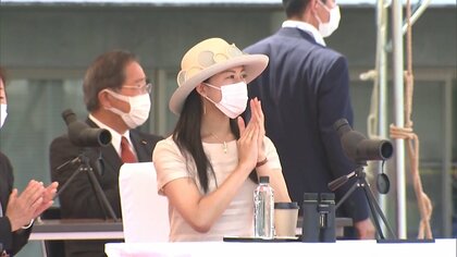 承子さま　インターハイ アーチェリーをご観戦　選手の健闘を称えられる