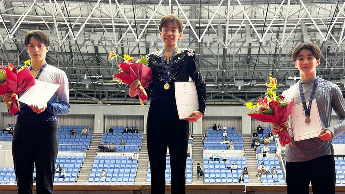 男子シニア表彰台(西日本選手権)