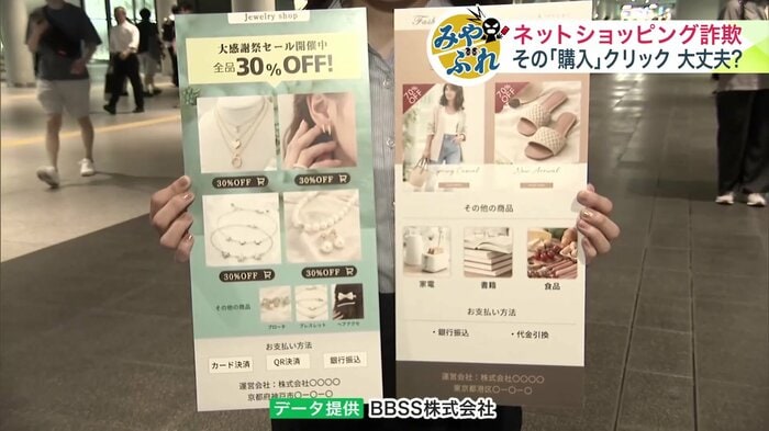 詐欺のサイト　データ提供：BBSS株式会社