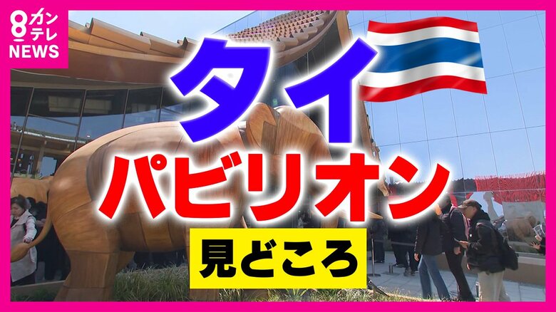 テレビ初公開！タイパビリオン　大阪にいながらタイ旅行が楽しめる　本場”タイ式マッサージ”は無料！タイパンツの土産物にトムヤンクンも【大阪・関西万博】｜FNNプライムオンライン