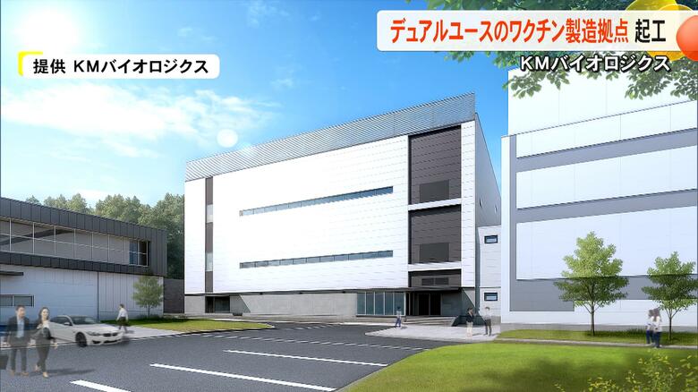 「平時から動かし有事に対応する」パンデミック用ワクチンなどデュアルユースの製造拠点　菊池市でKMバイオロジクスが起工式【熊本発】｜FNNプライムオンライン